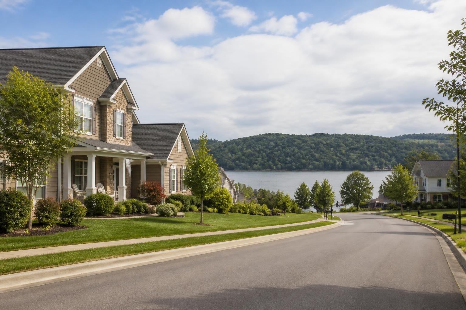 Well-kept homes in a calm Lenoir City neighborhood